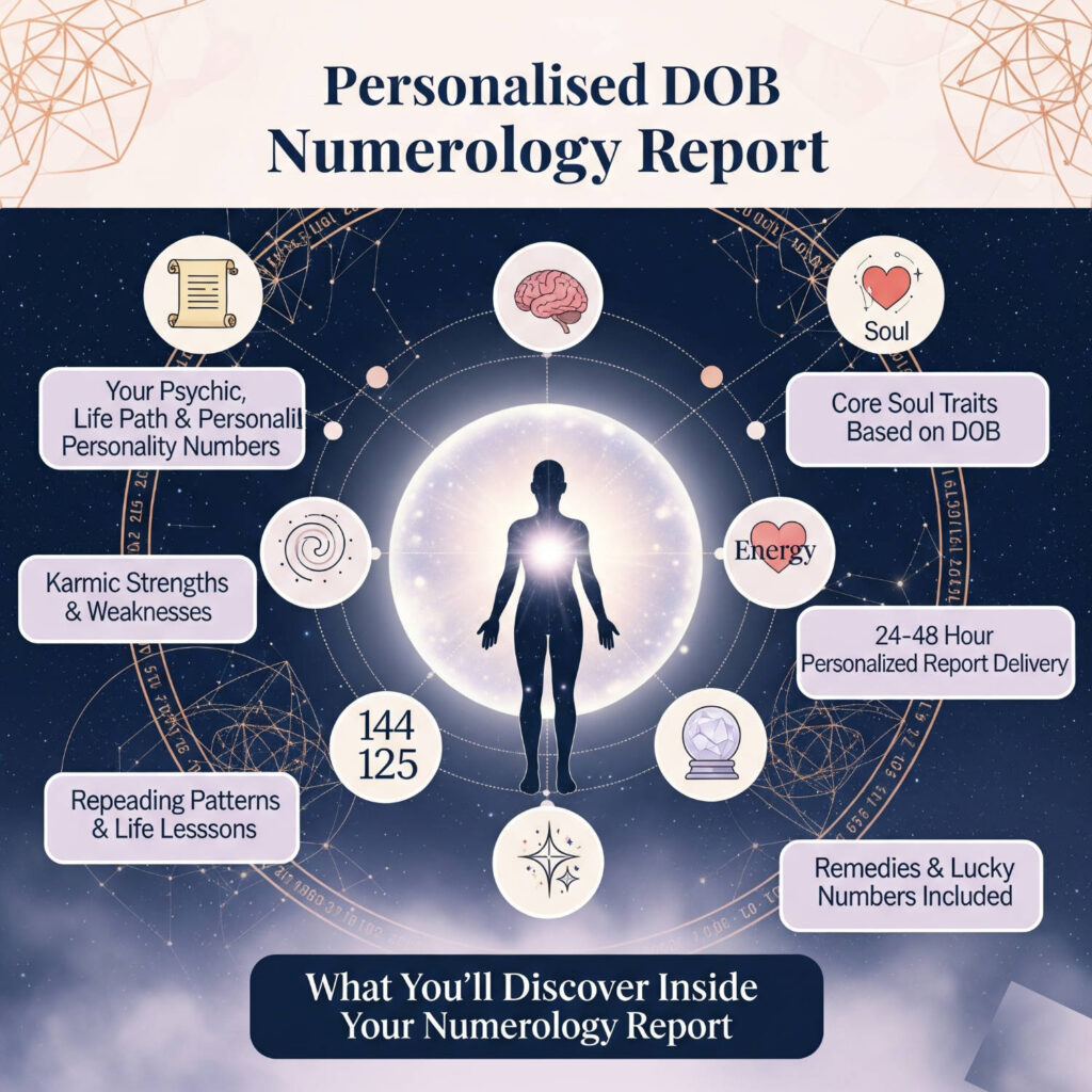 Personalised Date of Birth Numerology Report – Reveal Your Soul Blueprint